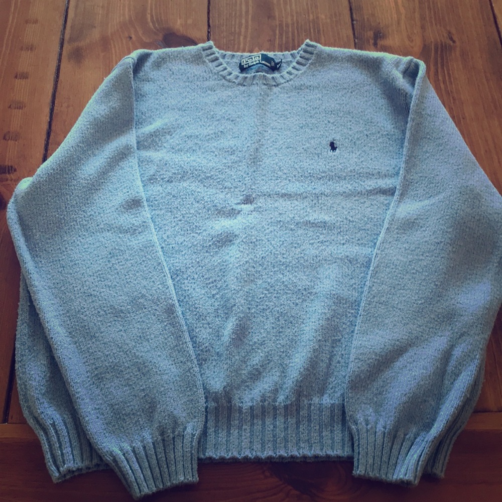 Polo by Ralph Lauren Light Blue Sweater XXL